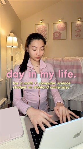 94K views · 7.5K reactions | day in my life as a math + computer science student at stanford!! ️ @bloomsupps @crave_tandy #college #university #stanford #collegestudent #vlog #collegevlog #viral #study #studygram #mornignroutine #stanforduniversity #dailyvlog #collegedecision #collegelife #studymotivation #diml #dayinthelife #grwm #productivity #skincare #workout #healthylifestyle #studying #womeninstem #womenintech #bloompartner | Mia Yilin | Facebook