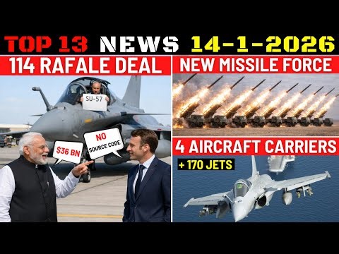 Indian Defence Updates : $36 Bn Rafale Deal,New Missile Force,4 Aircraft Carriers,Sheshnag-20 Drone
