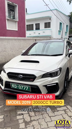 2019 Subaru STI VAB For Sale in Mombasa