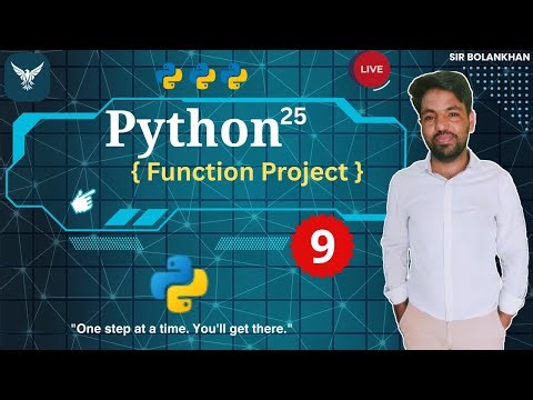 Function Mini Project in Python 🐍 | Learn Functions with Real-Life Example