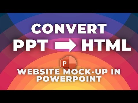 Design a 💥Website in PowerPoint & 💥Convert to HTML💥