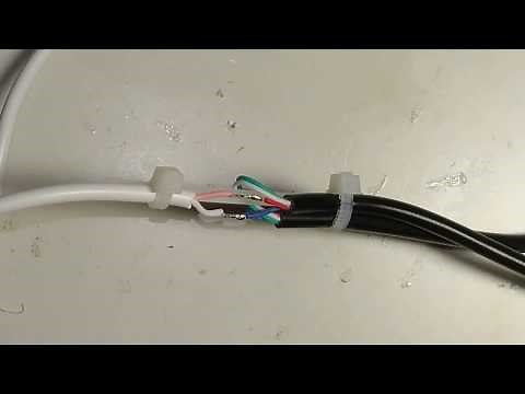 Making an USB power/data Y split cable for PiKVM