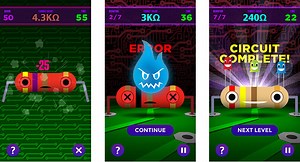 An app to teach kids resistor color code values