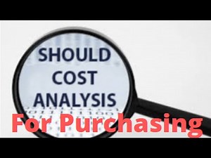 Should Cost model for Purchasing