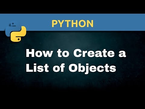 Creating a List of Objects in Python