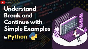 17K views · 129 reactions | Understand Break and Continue with Simple Examples https://youtu.be/HmFG4ZI5GmU | Python Coding | Facebook