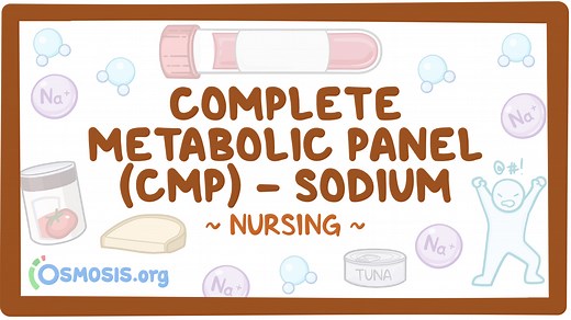 Complete metabolic panel (CMP) - Sodium: Nursing: Video & Causes | Osmosis
