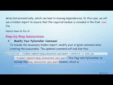 How to Fix the Executable Created via PyInstaller Crashes Issue