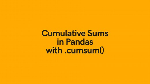 4 Ways to Calculate Pandas Cumulative Sum • datagy
