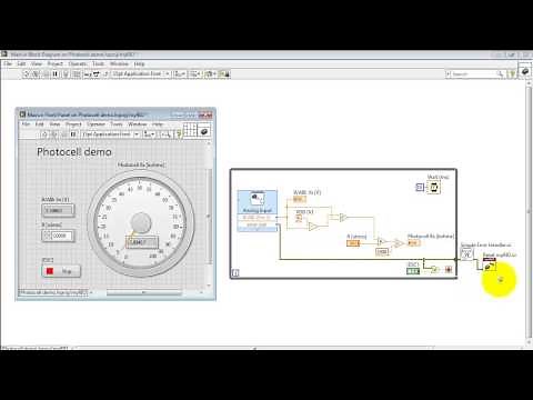 NI myRIO: "Photocell demo" LabVIEW project