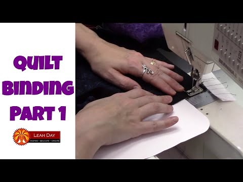 How to Bind a Quilt with a Sewing Machine Part 1 - Beginner Tutorial