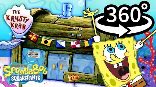 Now you can enter the Krusty Krab and experience life in Bikini Bottom! Go 360° inside with the whole Krusty Krew, and try to spot all of the hidden easter eggs from your favorite SpongeBob episodes! Full Version: https://youtu.be/msI5VFPMmSE | SpongeBob SquarePants