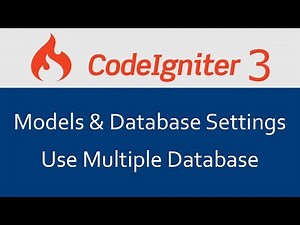 Codeigniter 3 Tutorial in Hindi #11 Models & Database Settings and How to use multiple database
