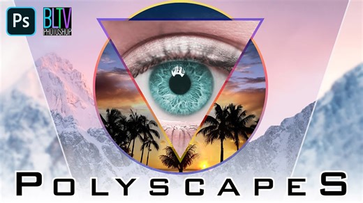 Photoshop: How to create powerful POLYSCAPES!