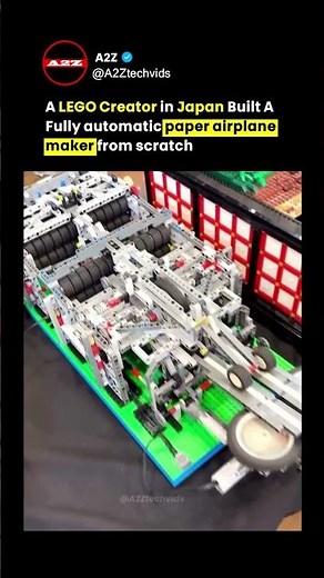 This Automatic Paper Airplane Machine is Made ENTIRELY from LEGO