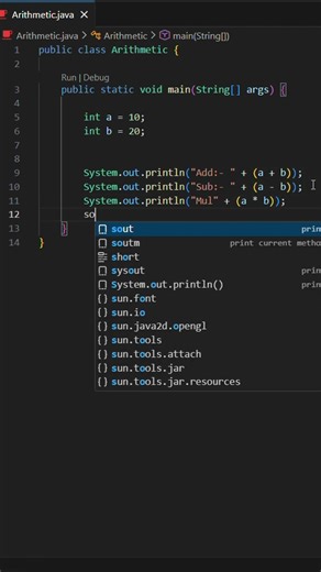 Arithmetic Operators in Java