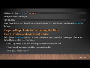How to Display Time in DD.MM.YY Format Using Python