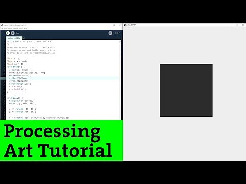 Ep.7 Processing tutorial | NERVOUS RECTANGLE | Random Walker (Creative coding art)