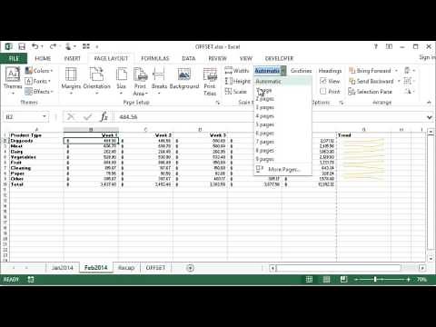 Microsoft Excel - Print Scaling