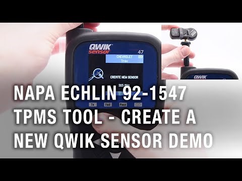 NAPA Echlin 92-1547 TPMS Tool Create a New QWIK Sensor Demo