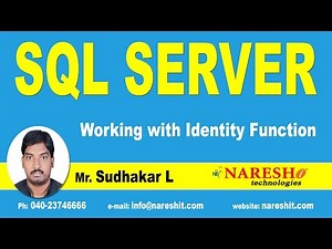 Working with Identity Function in SQL Server | MSSQL Training Tutorial