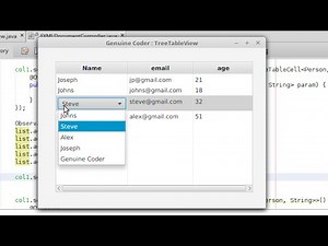 JavaFX TreeTableView Tutorial #3 : Editing Cells