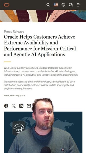 Oracle has launched the Globally Distributed Exadata Database, a...