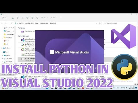 Visual Studio Python - How to setup python on visual studio 2022