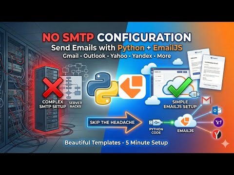 Send Emails with Python - No SMTP! (EmailJS Tutorial)