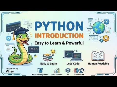 Python Introduction for Beginners | Learn Python in Telugu | Full Tutorial by Vinay