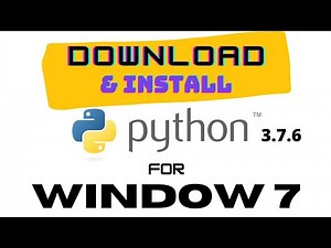 Download and Install python for Window 7 | Python for beginners | compatible version