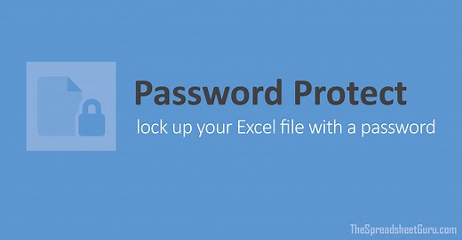 How To Password Protect Opening An Excel File