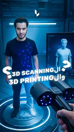 ال3d scanning وال3d printing🤝