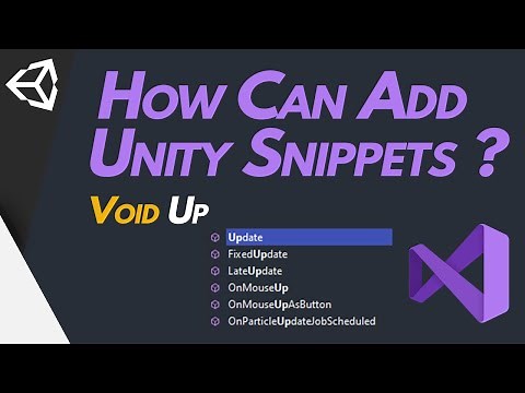 How can Turn on unity code snippets in Visual Studio - Unity Tutorial