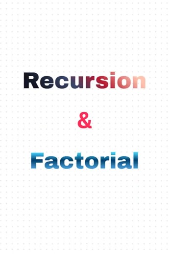 LOGIC Building - Factorial Using Recursion in Python | Python most asked interview questions #shorts