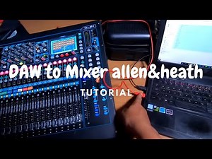 Tutorial/cara connect PC multitrack mixing di mixer allen&heath QU 24
