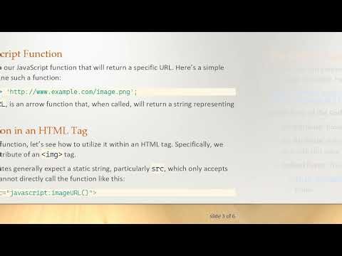 Calling a JavaScript Function Inside an HTML Tag Attribute