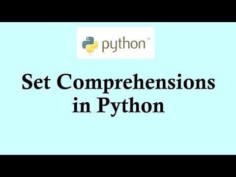 Easy Python | Set comprehensions