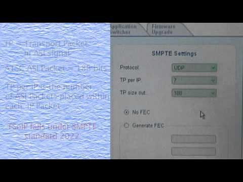Transport Stream over IP Demo