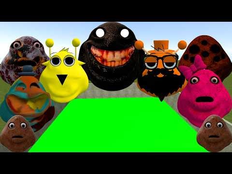 🌀SPARTAN KICKING POU BOU FAMILY FROM BOU'SREVENGE Of POU and SPRUNKI POU inTOXIC HOLE Garry's Mod!!!