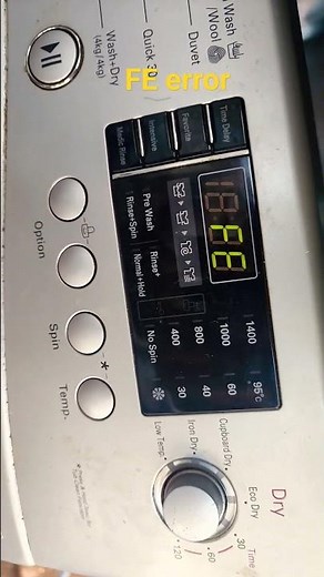 FE error code on LG washing machine #Overfill #error #shortsyoutube #viral