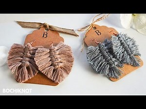 How to Make Macrame Leaf Earrings