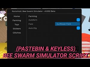 🐝 (NEW) Bee Swarm Script Pastebin | Keyless Hub | Auto Farm, Auto Dig, Auto Quest & More!