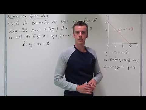 Linear formulas (VWO mathematics B)