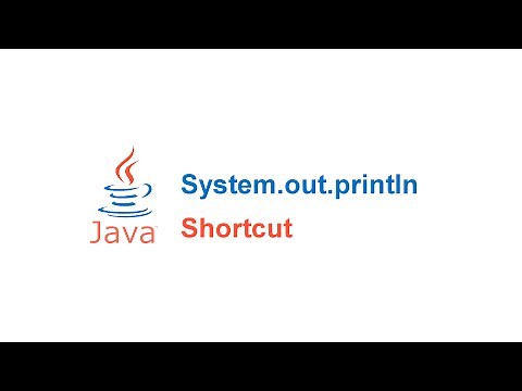 System.out.println Shortcut
