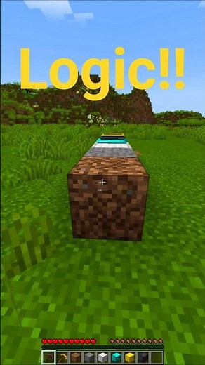 MIND-BLOWING Minecraft Logic #minecraft #chotaalivlogs #shorts