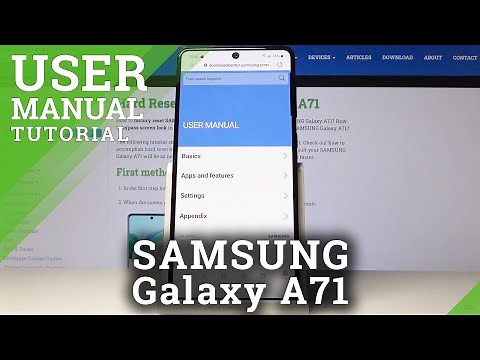 How to locate User Manual in Samsung Galaxy A71 – Find Android instruction