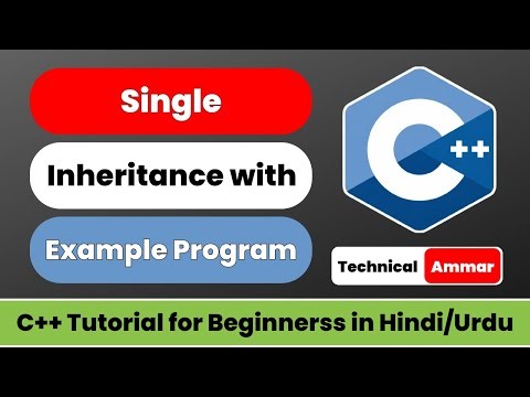 Single Inheritance in C++ | Example Program | C++ Inheritance Part-3 | C++ Tutorial #71
