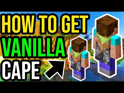 How To Get The Vanilla Cape In Minecraft Bedrock & Java