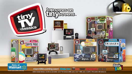 5.1K views · 247 reactions | Introducing Tiny TV Classics™ - the newest collectible from Basic Fun! Get ready to watch TV shows and movies like never before - on the TINIEST TVs! Get your very own Tiny TV at @WalmartCanada! | Basic Fun Toys | Facebook
